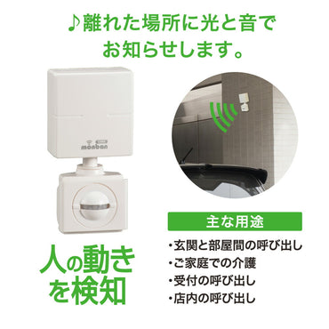monban CUBE II 人感センサー送信機(増設用/防水IP44/単4形×3本使用)_08-1911_OCH-PIRT25_OHM(オーム電機)