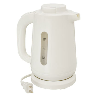お湯がこぼれにくいケトル(最大容量1.0リットル/800W/ホワイト)_08-3337_COK-WSK800A-W_OHM(オーム電機)