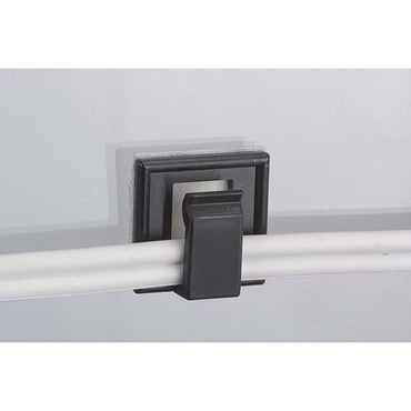 絶縁コードクリップ(16.3×16.3mm/70個入り/黒)_09-1925_DZ-CC1616KL_OHM(オーム電機)