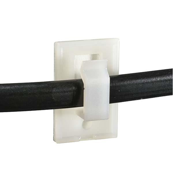 絶縁コードクリップ(17.3×27.5mm/60個入り/白)_09-1926_DZ-CC1727WL_OHM(オーム電機)