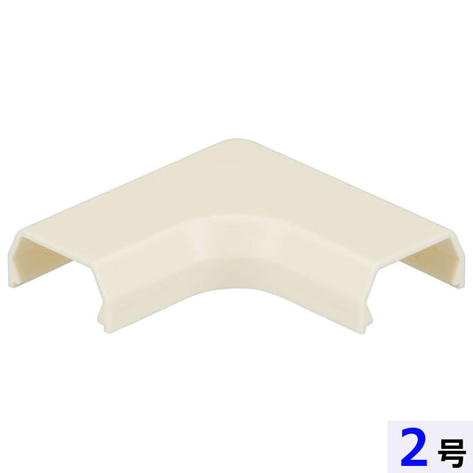 モール用曲がり(2号/ミルキー/2個入)_09-2666_DZ-AMM2-M/2P_OHM(オーム電機)