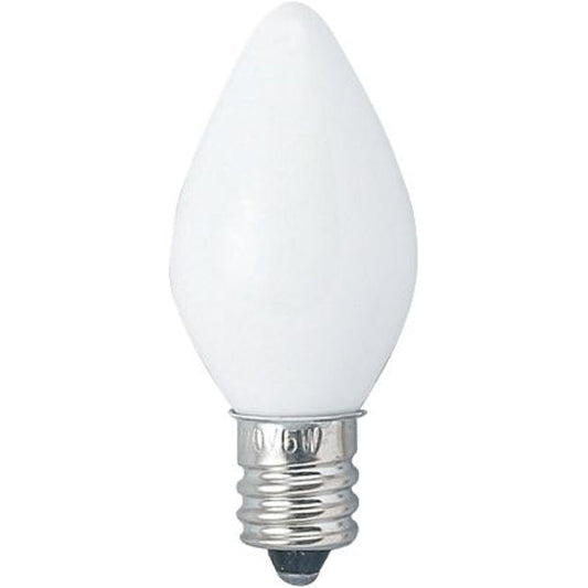 ローソク球 2個入 5W E12 ホワイト_1CC2P_YAZAWA(ヤザワコーポレーション)