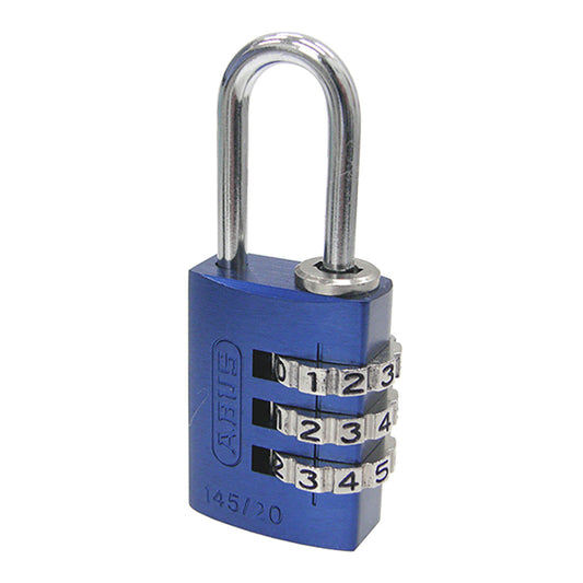 145 コンビネーション パドロック 145/20 BLUE (ブルー:青)_ABUS (アバス)