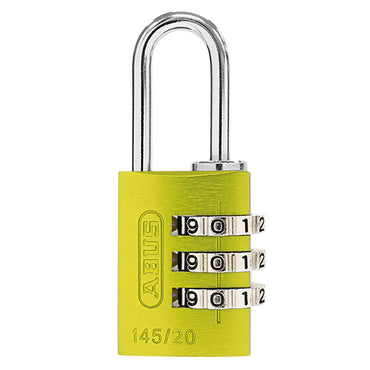 145 コンビネーション パドロック 145/20 YELLOW (イエロー:黄)_ABUS (アバス)
