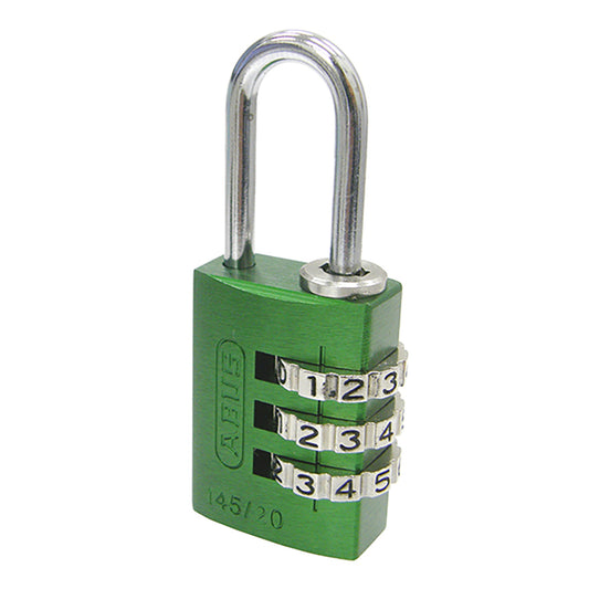 145 コンビネーション パドロック 145/20 GREEN (グリーン:緑)_ABUS (アバス)