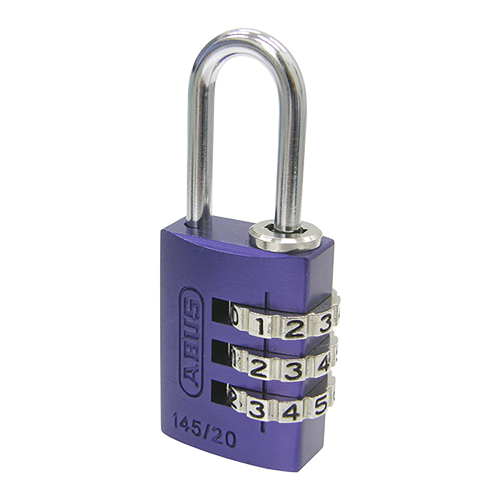 145 コンビネーション パドロック 145/20 PURPLE (パープル:紫)_ABUS (アバス)