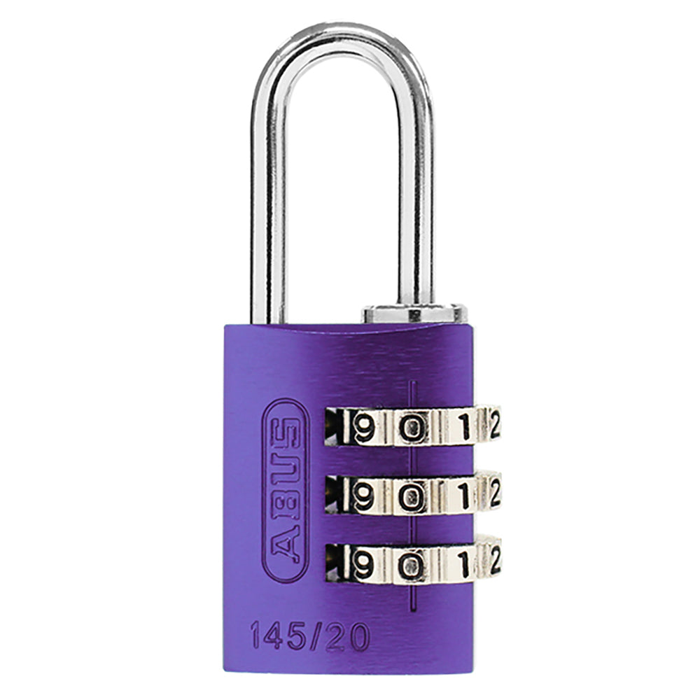 145 コンビネーション パドロック 145/20 PURPLE (パープル:紫)_ABUS (アバス)