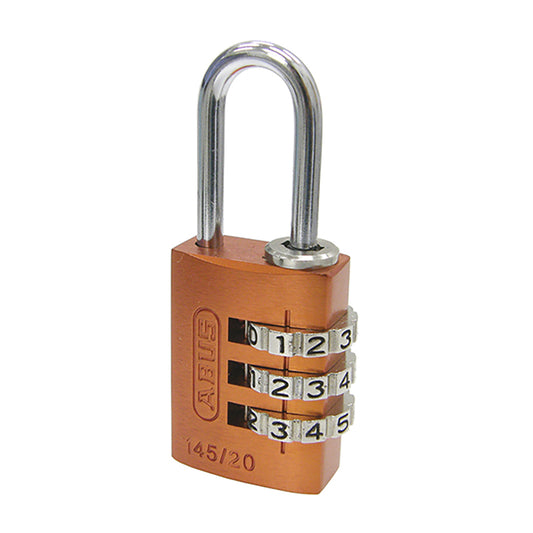 145 コンビネーション パドロック 145/20 ORANGE (オレンジ:橙)_ABUS (アバス)