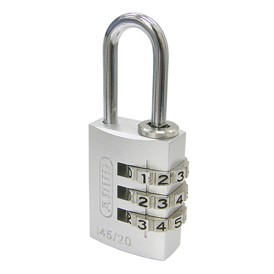 145 コンビネーション パドロック 145/20 TITANIUM (チタン:灰)_ABUS (アバス)