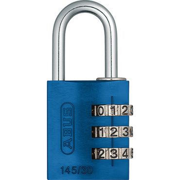 145 コンビネーション パドロック 145/30 BLUE (ブルー:青)_ABUS (アバス)