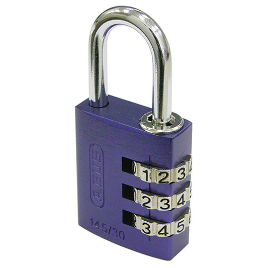 145/30 PU コンビネーション パドロック 紫_ABUS (アバス)