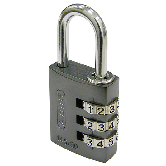 145 コンビネーション パドロック 145/30 TITANIUM (チタン:灰)_ABUS (アバス)