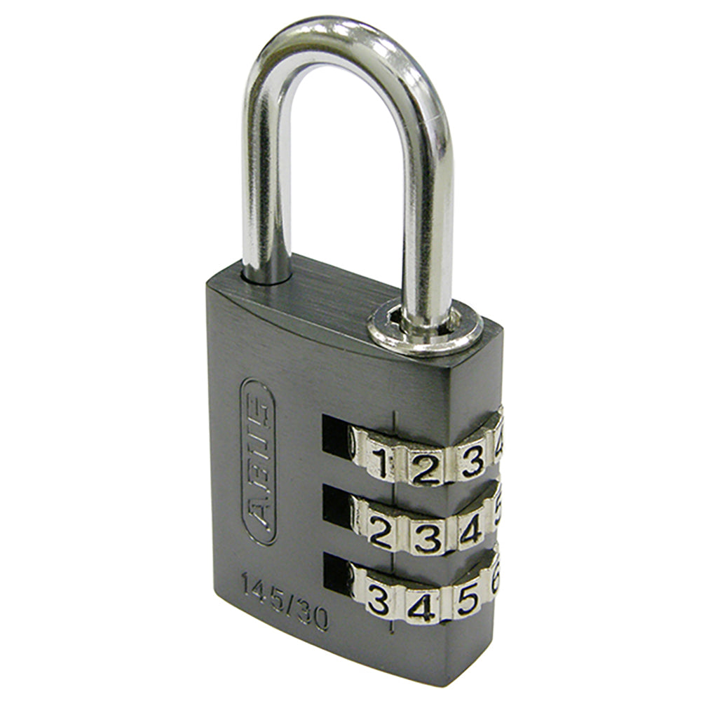 145 コンビネーション パドロック 145/30 TITANIUM (チタン:灰)_ABUS (アバス)