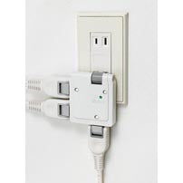 A-361SB(W)_1694400_耐雷サージ サイドコーナータップ 3個口_ELPA(エルパ・朝日電器)