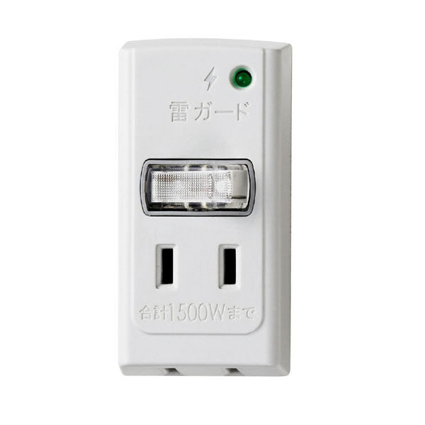 A-S200B(W)_1656300_耐雷サージ 節電アダプター 2個口_ELPA(エルパ・朝日電器)