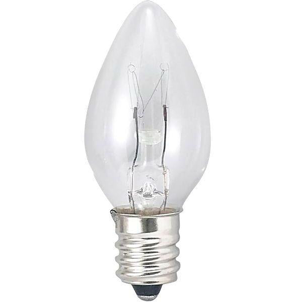 ローソク球 7W E12 クリア_C71207C_YAZAWA(ヤザワコーポレーション)