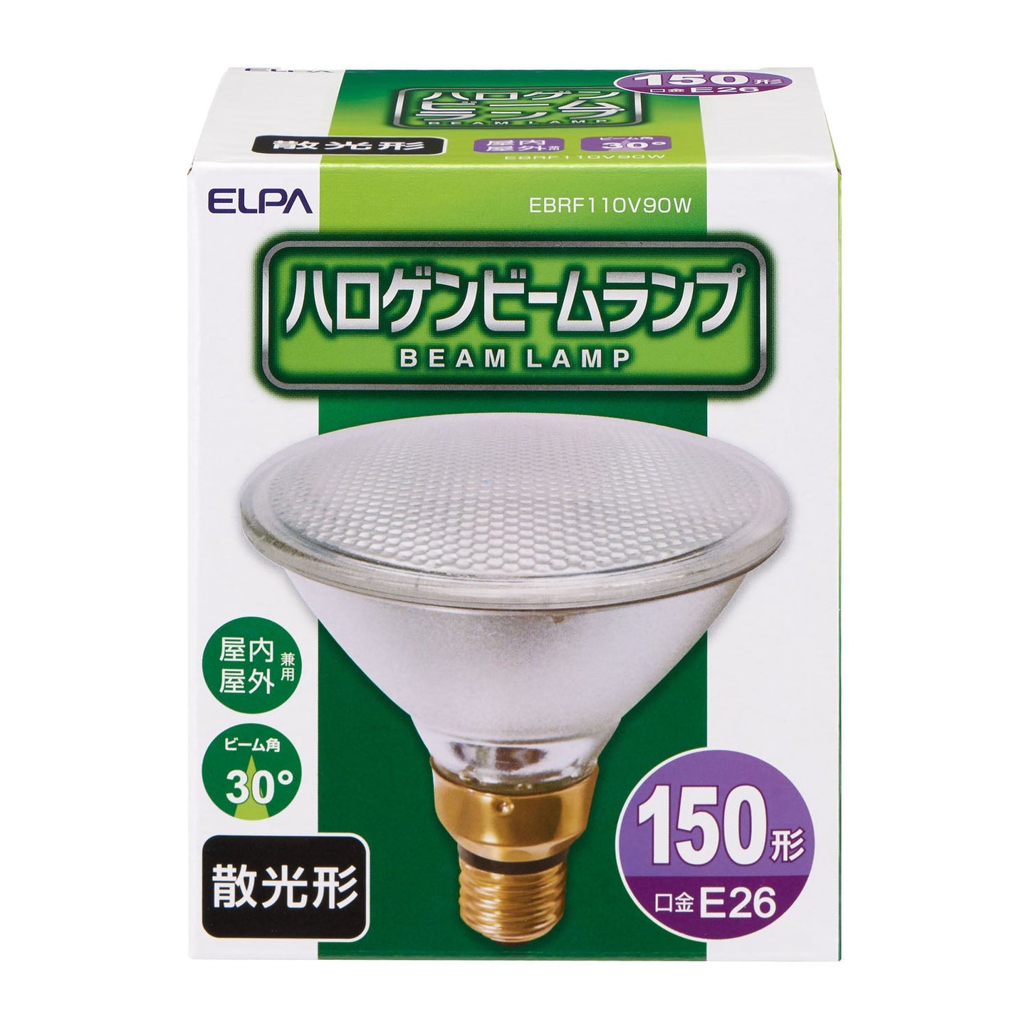 EBRF110V90W_1979300_ハロゲンビームランプ散光90W_ELPA(エルパ・朝日電器)