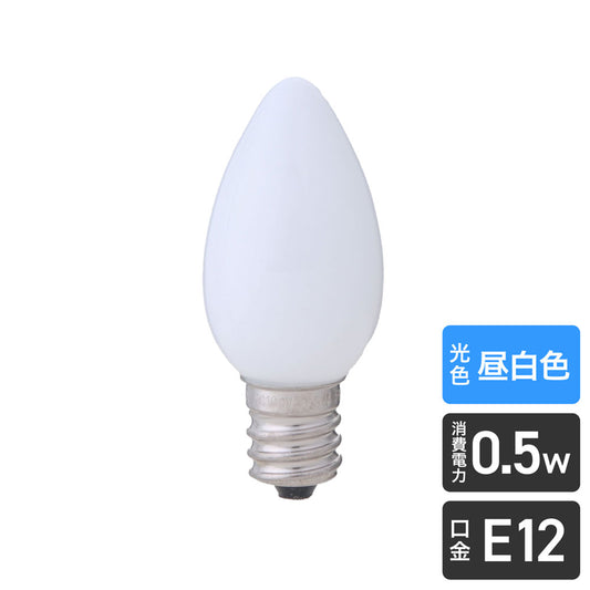 LDC1N-G-E12-G300_1689500_LED装飾電球 ローソク球タイプ E12 昼白色相当_ELPA(エルパ・朝日電器)
