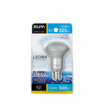 LDR4D-H-E17-G610_1744200_LED電球 ミニレフ型 30W形 E17 昼光色 _ELPA(エルパ・朝日電器)