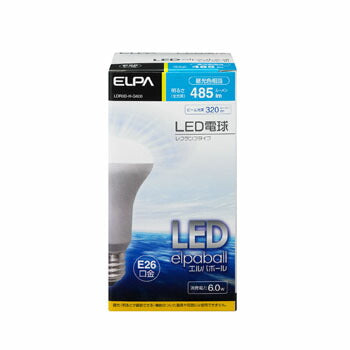 LDR6D-H-G600_1744400_LED電球 レフ型 40W形 E26 昼光色_ELPA(エルパ・朝日電器)