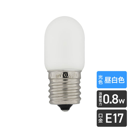 LDT1N-G-E17-G110_1685600_LED装飾電球 ナツメ球タイプ E17 昼白色相当_ELPA(エルパ・朝日電器)