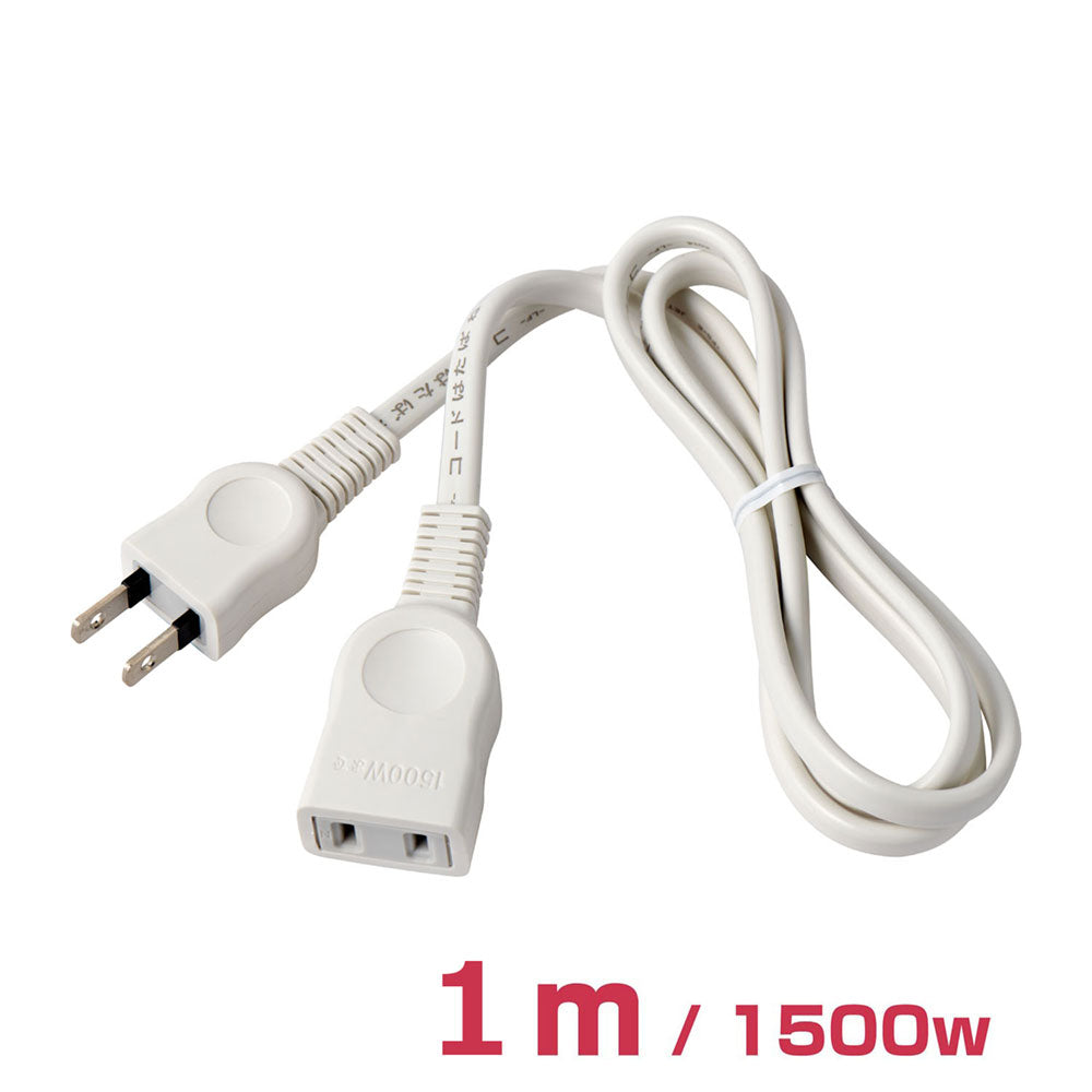 LPE-101N(W) EDLP延長コード1M_ELPA(エルパ・朝日電器)