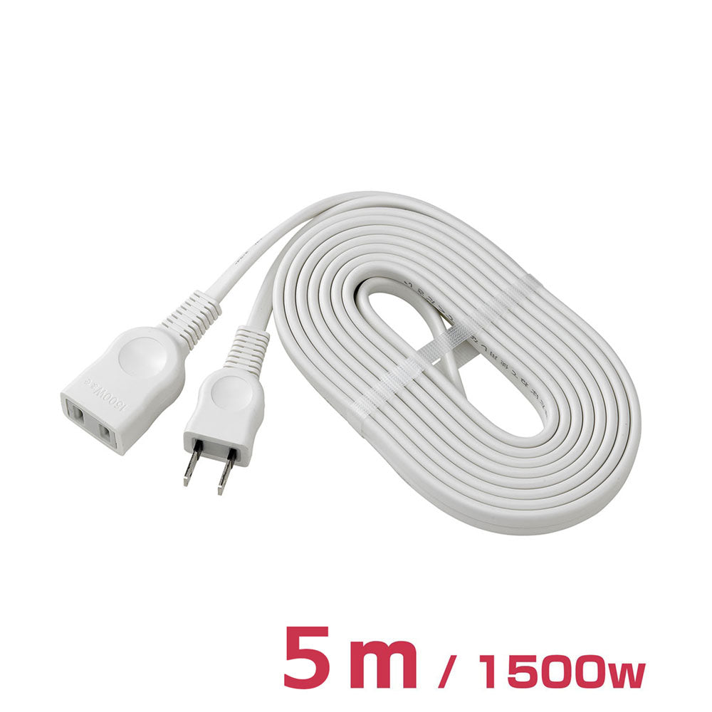 LPE-105N(W) EDLP延長コード5M_ELPA(エルパ・朝日電器)
