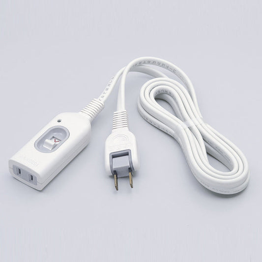 W-S1020B(W) スイッチ付延長コード 2M_ELPA(エルパ・朝日電器)