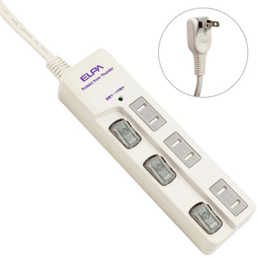 WBS-LU303B(W) LEDランプスイッチ付タップ3P3m_ELPA(エルパ・朝日電器)