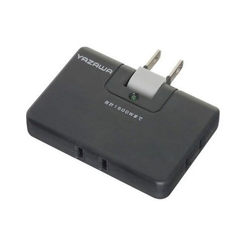 雷サージ付コーナータップ13000V黒_Y02CHK300BK_YAZAWA(ヤザワコーポレーション)