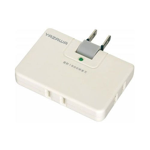 雷サージ付コーナータップ13000V白_Y02CHK300WH_YAZAWA(ヤザワコーポレーション)