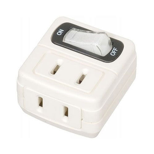 省エネタップ2個口白_Y02FU210WH_YAZAWA(ヤザワコーポレーション)