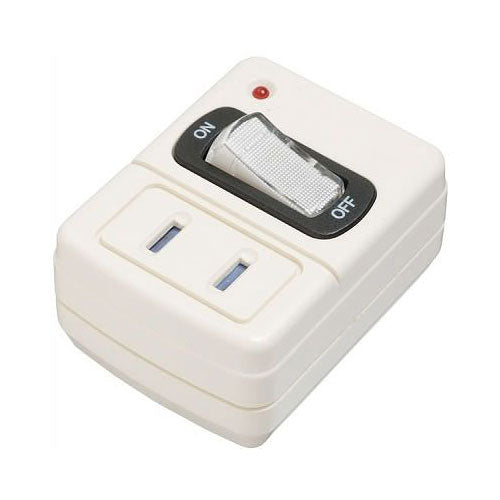 雷サージ付省エネタップ1個口白_Y02FSK110WH_YAZAWA(ヤザワコーポレーション)