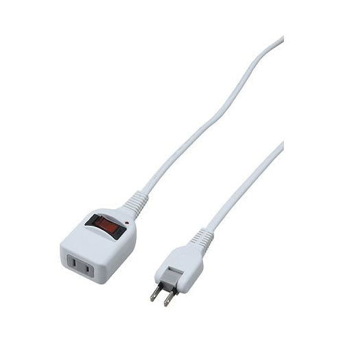 ノイズフィルター集中SW付1個口3m白_Y02BKNS113WH_YAZAWA(ヤザワコーポレーション)