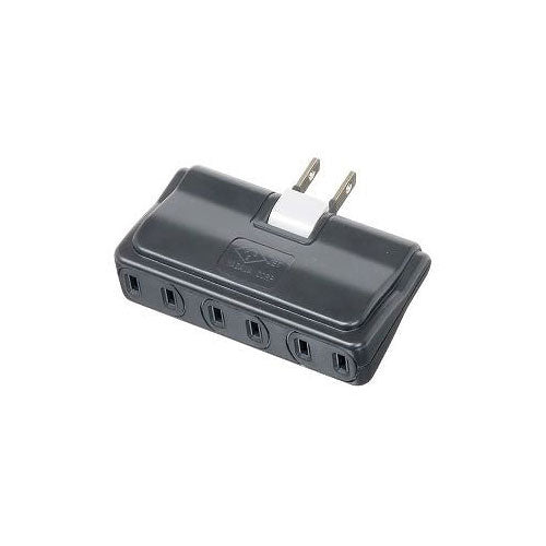 耐トラ付アンダータップ3個口黒_Y02U300BK_YAZAWA(ヤザワコーポレーション)