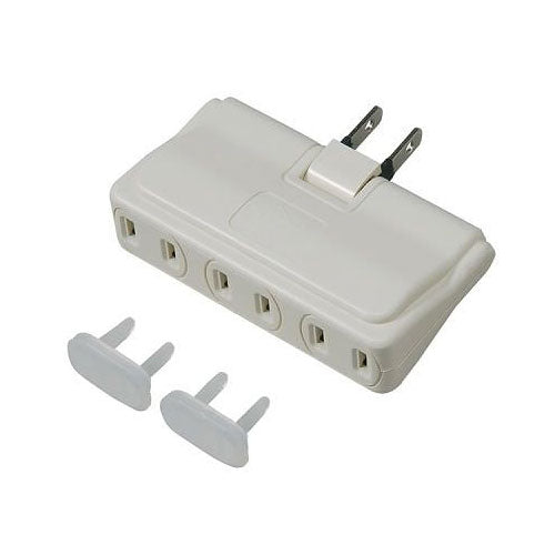 耐トラ付アンダータップ3個口白_Y02U300WH_YAZAWA(ヤザワコーポレーション)