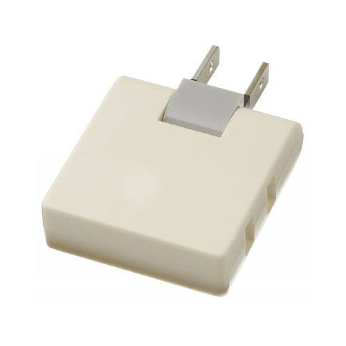 耐トラ付コーナータップミニ2個口白_Y02C200WH_YAZAWA(ヤザワコーポレーション)