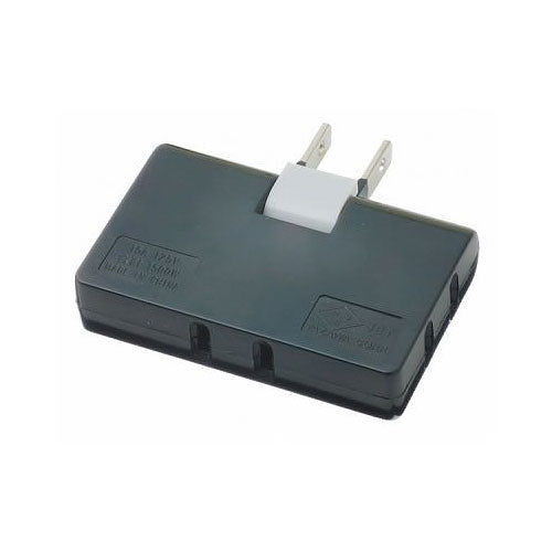 耐トラ付コーナータップ3個口黒_Y02C300BK_YAZAWA(ヤザワコーポレーション)