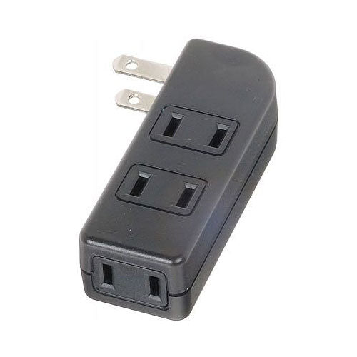 耐トラ付サイドタップ4個口黒_Y02SU400BK_YAZAWA(ヤザワコーポレーション)