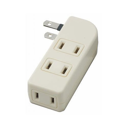 耐トラ付サイドタップ4個口白_Y02SU400WH_YAZAWA(ヤザワコーポレーション)