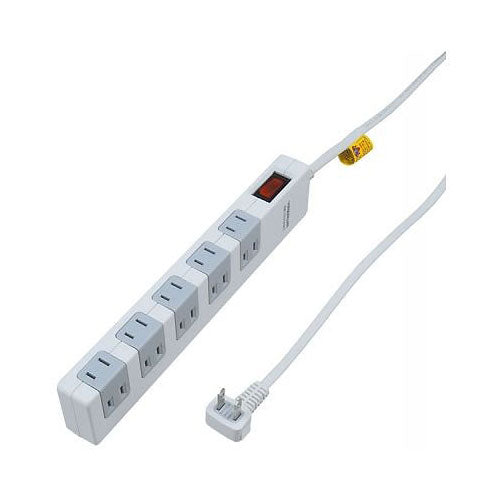 雷サージ・ブレーカー集中SW付10個口5m_YAZAWA(ヤザワコーポレーション)