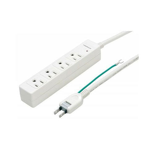 3Pマグネットタップ4個口2m白_YAZAWA(ヤザワコーポレーション)