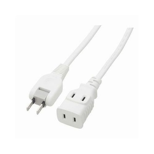 耐トラ付タップ2個口1m白_YAZAWA(ヤザワコーポレーション)