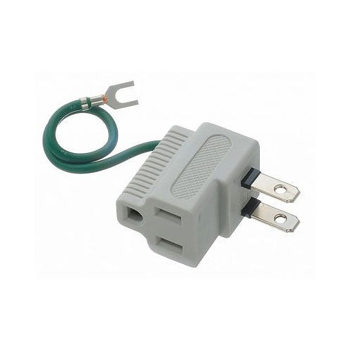 3Pプラグ対応L型プラグアダプター白_Y02SA04W_YAZAWA(ヤザワコーポレーション)