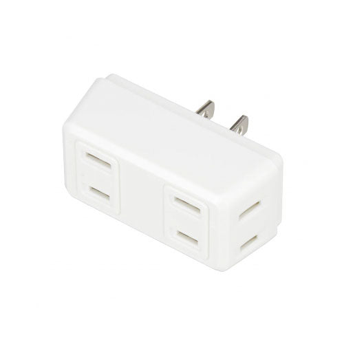 雷ガード付4個口クワトロタップホワイト_Y02QK400WH_YAZAWA(ヤザワコーポレーション)