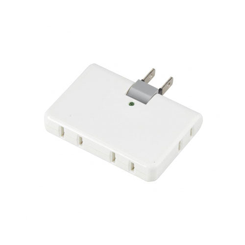 強力雷ガード付4個口コーナータップホワイト_Y02HCK400WH_YAZAWA(ヤザワコーポレーション)