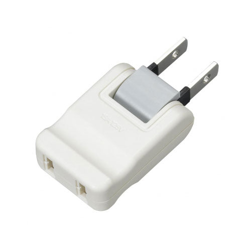 スイングプラグアダプターホワイト_YAZAWA(ヤザワコーポレーション)