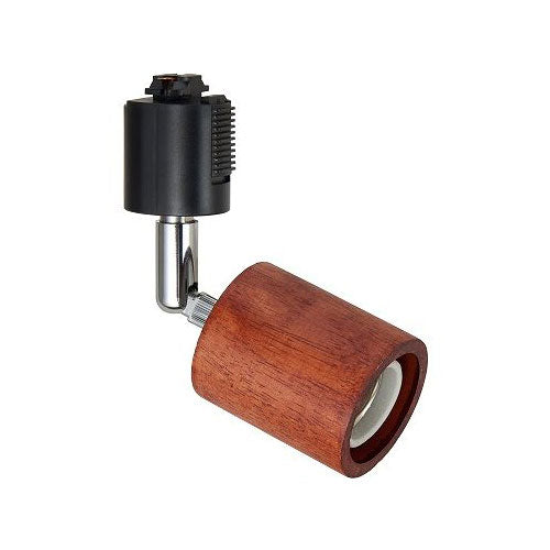 【メーカー在庫限り】ウッドヌードスポットライト(ダクトレール用) シリンダー ダークウッド 電球なし(1灯)_Y07LCX60X01DW_YAZAWA(ヤザワコーポレーション)