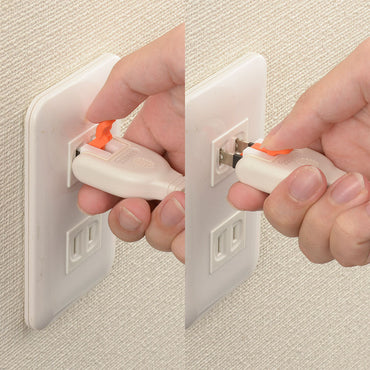 らく抜き&ロック延長コード(1個口/2m/90°回転プラグ/二重被ふくコード/ホワイト)_00-1748_HS-T12LLX3-W_OHM(オーム電機)
