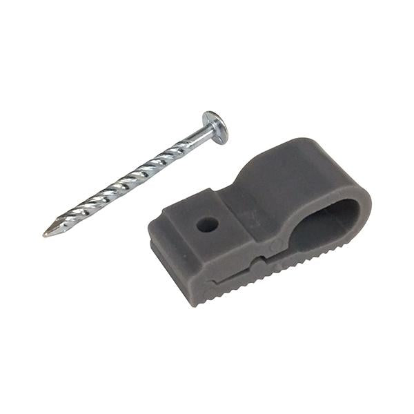 釘付 F用片サドル(S/100個入り)_00-4269_DZ-FKS100P_OHM(オーム電機)